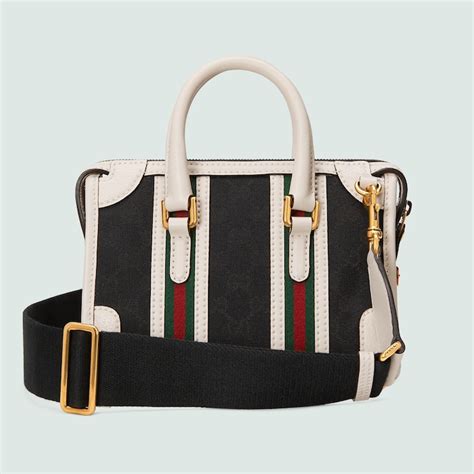 gucci mini bauletto nero|Gucci Bauletto small top handle bag.